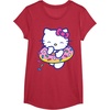 image:imageHello Kitty Donut Sprinkles Floaty Summer Swimming TShirtRed Heather