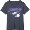 image:imageHello Kitty Home Run Baseball Softball Tee Shirt TShirtHeather Blue