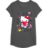 image:imageHello Kitty Love Notes Valentine Tee Shirt TShirtAsphalt Grey