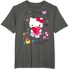 image:imageHello Kitty Love Notes Valentine Tee Shirt TShirtAsphalt Grey