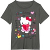 image:imageHello Kitty Love Notes Valentine Tee Shirt TShirtAsphalt Grey