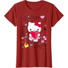 image:imageHello Kitty Love Notes Valentine Tee Shirt TShirtCranberry Red