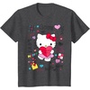 image:imageHello Kitty Love Notes Valentine Tee Shirt TShirtDark Heather Grey