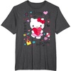 image:imageHello Kitty Love Notes Valentine Tee Shirt TShirtDark Heather Grey