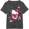 image:imageHello Kitty Love Notes Valentine Tee Shirt TShirtDark Heather Grey