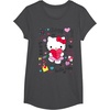 image:imageHello Kitty Love Notes Valentine Tee Shirt TShirtDark Heather Grey