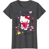image:imageHello Kitty Love Notes Valentine Tee Shirt TShirtDark Heather Grey