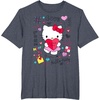 image:imageHello Kitty Love Notes Valentine Tee Shirt TShirtHeather Blue