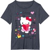 image:imageHello Kitty Love Notes Valentine Tee Shirt TShirtHeather Blue