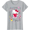 image:imageHello Kitty Love Notes Valentine Tee Shirt TShirtHeather Grey
