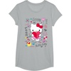 image:imageHello Kitty Love Notes Valentine Tee Shirt TShirtHeather Grey