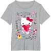 image:imageHello Kitty Love Notes Valentine Tee Shirt TShirtHeather Grey