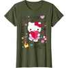 image:imageHello Kitty Love Notes Valentine Tee Shirt TShirtOlive Green