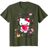 image:imageHello Kitty Love Notes Valentine Tee Shirt TShirtOlive Green