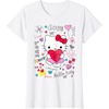 image:imageHello Kitty Love Notes Valentine Tee Shirt TShirtWhite