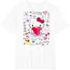 image:imageHello Kitty Love Notes Valentine Tee Shirt TShirtWhite
