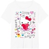 image:imageHello Kitty Love Notes Valentine Tee Shirt TShirtWhite