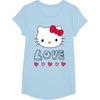 image:imageHello Kitty Love and Hearts Valentine Shirt TShirtBaby Blue