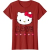 image:imageHello Kitty Love and Hearts Valentine Shirt TShirtCranberry Red