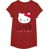 image:imageHello Kitty Love and Hearts Valentine Shirt TShirtCranberry Red