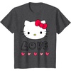 image:imageHello Kitty Love and Hearts Valentine Shirt TShirtDark Heather Grey