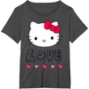 image:imageHello Kitty Love and Hearts Valentine Shirt TShirtDark Heather Grey
