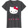 image:imageHello Kitty Love and Hearts Valentine Shirt TShirtDark Heather Grey