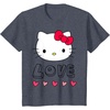 image:imageHello Kitty Love and Hearts Valentine Shirt TShirtHeather Blue