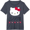 image:imageHello Kitty Love and Hearts Valentine Shirt TShirtHeather Blue
