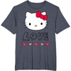 image:imageHello Kitty Love and Hearts Valentine Shirt TShirtHeather Blue