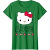 image:imageHello Kitty Love and Hearts Valentine Shirt TShirtKelly Green