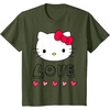 image:imageHello Kitty Love and Hearts Valentine Shirt TShirtOlive Green