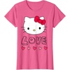 image:imageHello Kitty Love and Hearts Valentine Shirt TShirtPink Heather