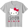 image:imageHello Kitty Love and Hearts Valentine Shirt TShirtSilver Grey