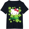 image:imageHello Kitty Lucky Clover St Patricks Day Tee Shirt TShirtBlack