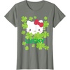 image:imageHello Kitty Lucky Clover St Patricks Day Tee Shirt TShirtOlive Heather