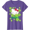 image:imageHello Kitty Lucky Clover St Patricks Day Tee Shirt TShirtPurple Heather