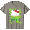 image:imageHello Kitty Lucky Clover St Patricks Day Tee Shirt TShirtSlate Grey
