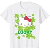 image:imageHello Kitty Lucky Clover St Patricks Day Tee Shirt TShirtWhite