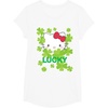 image:imageHello Kitty Lucky Clover St Patricks Day Tee Shirt TShirtWhite