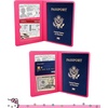 image:imageHello Kitty Passport Holder and Luggage Tag Set Official License Sanrio Passport Cover and Bag Tag