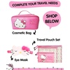 image:imageHello Kitty Pebbled Pink Passport Holder for Travel Official License Sanrio Passport Cover for WomenGradient