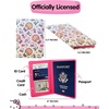image:imageHello Kitty Pebbled Pink Passport Holder for Travel Official License Sanrio Passport Cover for WomenGradient