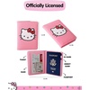image:imageHello Kitty Pebbled Pink Passport Holder for Travel Official License Sanrio Passport Cover for WomenHello Kitty Face Pink