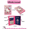 image:imageHello Kitty Pebbled Pink Passport Holder for Travel Official License Sanrio Passport Cover for WomenMulticolor