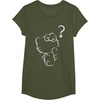 image:imageHello Kitty Question Mark Tee Shirt TShirtOlive Green