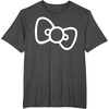 image:imageHello Kitty Retro Bow Shirt TShirtDark Heather Grey
