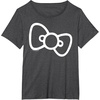 image:imageHello Kitty Retro Bow Shirt TShirtDark Heather Grey