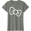 image:imageHello Kitty Retro Bow Shirt TShirtOlive Heather