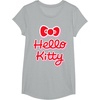 image:imageHello Kitty Signature Logo Tee Shirt TShirtHeather Grey